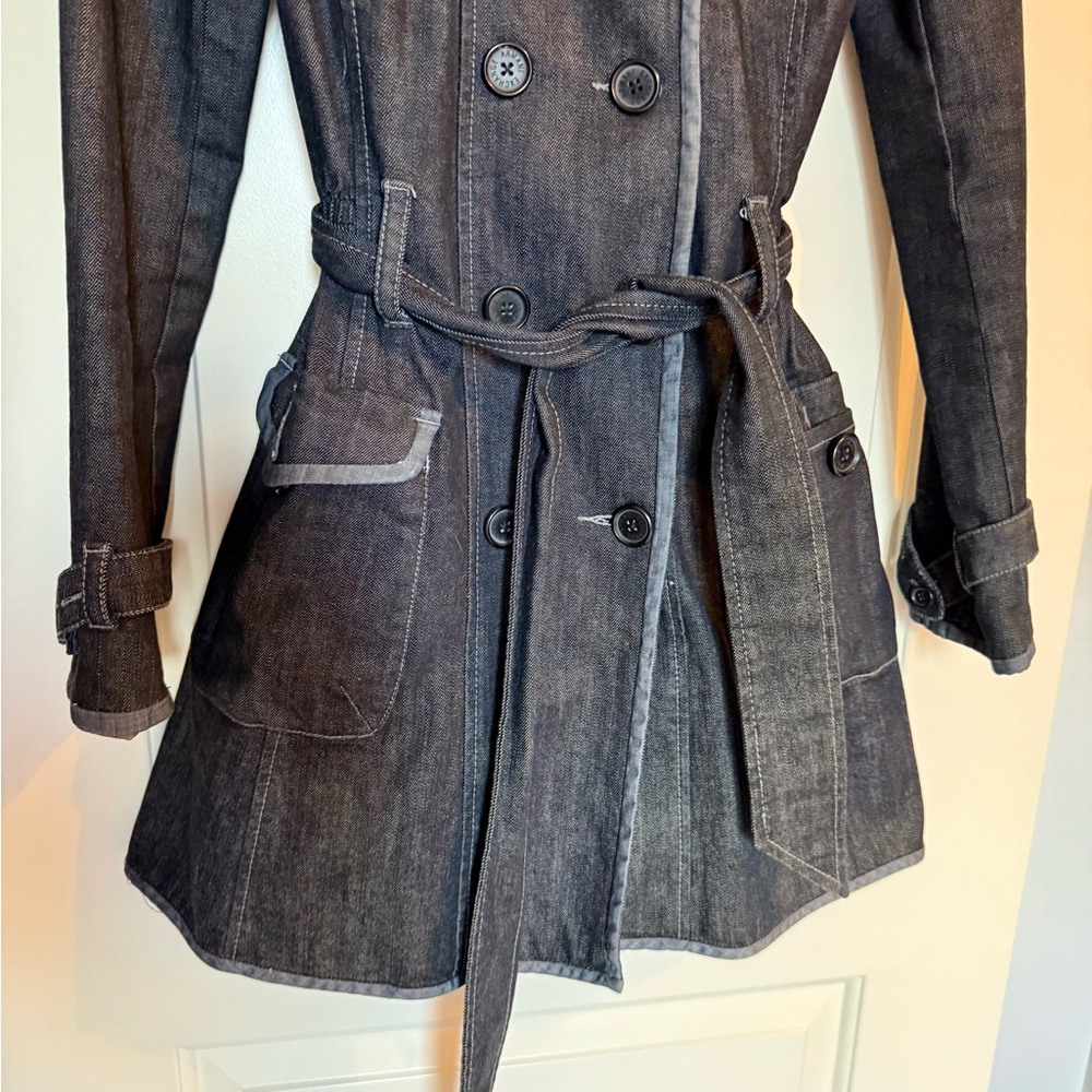 Armani Exchange (AX) Women's Denim Trench Coat - small - Picture 3 of 7